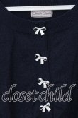 画像2: Cherirulu Chocola / リボンボタンカーディガン S ネイビー O-25-10-14-004-LO-TO-OW-OS (2)