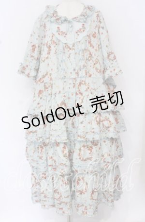 画像: PINK HOUSE / ベリーズリースプリントワンピース【お直しあり】  サックス O-25-10-14-042-LO-OP-IG-OS