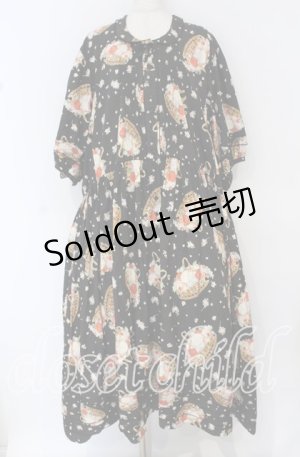 画像: PINK HOUSE / ローズバスケットワンピース【お直しあり】  クロ O-25-10-14-044-LO-OP-IG-OS