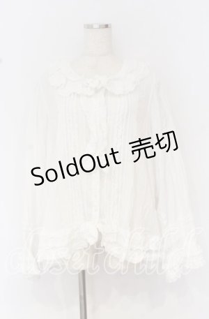 画像: PINK HOUSE / ローンフリルブラウス【お直しあり】  シロ O-25-10-14-046-LO-BL-IG-OS