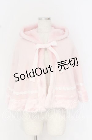 画像: BABY,THE STARS SHINE BRIGHT / 赤ずきんちゃん風ケープ  ピンク O-25-10-14-048-BA-JA-IG-OS