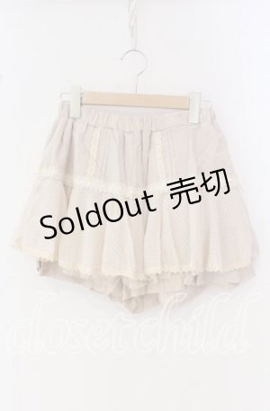 画像: LIZ LISA / はしごレースドットスカパン  アイボリー O-25-10-14-061-LO-SK-IG-OS