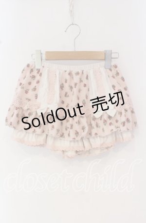 画像: LIZ LISA / 小花柄起毛スカパン  ピンク O-25-10-14-064-LO-SK-OW-OS