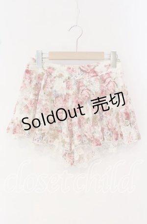 画像: LIZ LISA / 花柄レーススカパンツ  オフ O-25-10-14-065-LO-PA-OW-OS