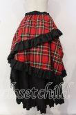 画像4: Qutie Frash / タータンチェックフリルロングスカート  レッド O-25-10-14-073-QU-SK-OW-OS (4)