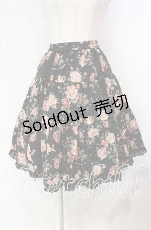 画像: Innocent World / エンジェルローズスカート  クロ O-25-10-14-087-IW-SK-OW-OS