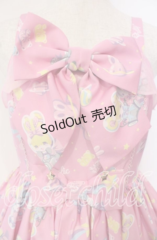 画像2: Angelic Pretty / SPACE TOYSジャンパースカート  ピンク O-25-10-14-091-AP-OP-IG-OS (2)