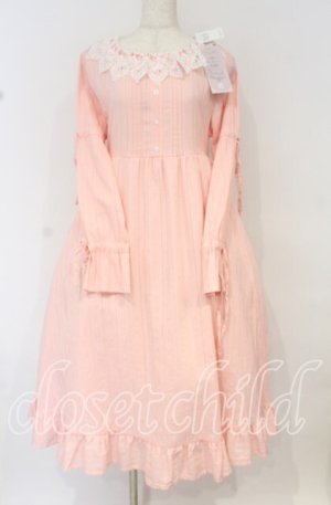 画像: Cherirulu Chocola / MYレースフリルワンピース M ピンク O-25-10-14-011-LO-OP-OW-OS