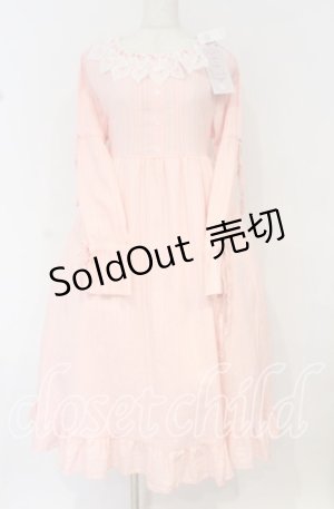 画像: Cherirulu Chocola / MYレースフリルワンピース M ピンク O-25-10-14-011-LO-OP-OW-OS