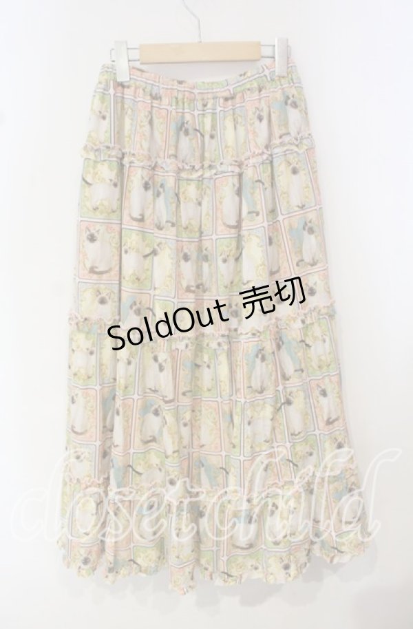 画像3: alcali / シャムカドレptフリルギャザースカート  ピンク O-25-10-14-100-LO-SK-OW-OS (3)