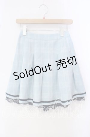 画像: axes femme POETIQUE / 格子チェックスカパン M サックス O-25-10-14-102-AX-PA-OW-ZT015