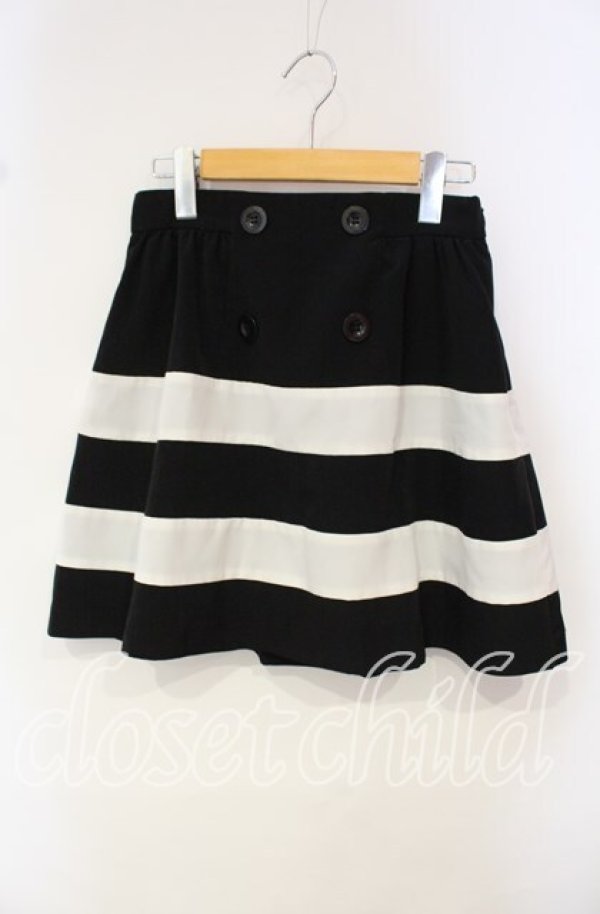 画像1: MILK / Sisterスカート  クロ×シロ O-25-10-14-106-ML-SK-OW-ZT015 (1)
