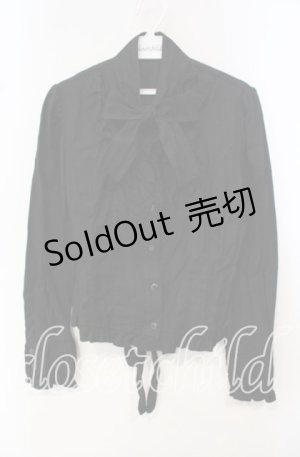 画像: Innocent World / スタンドカラーブラウス M クロ O-25-10-14-110-IW-BL-OW-OS