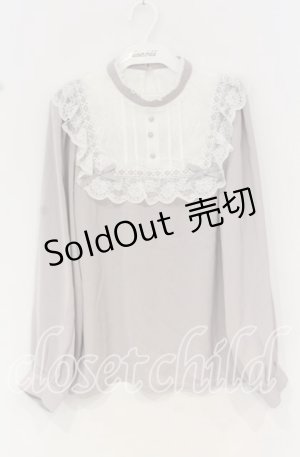 画像: Rojita / ヨーク切り替ボリュームフリルブラウス F ラベンダー O-25-10-14-013-LO-BL-OW-OS