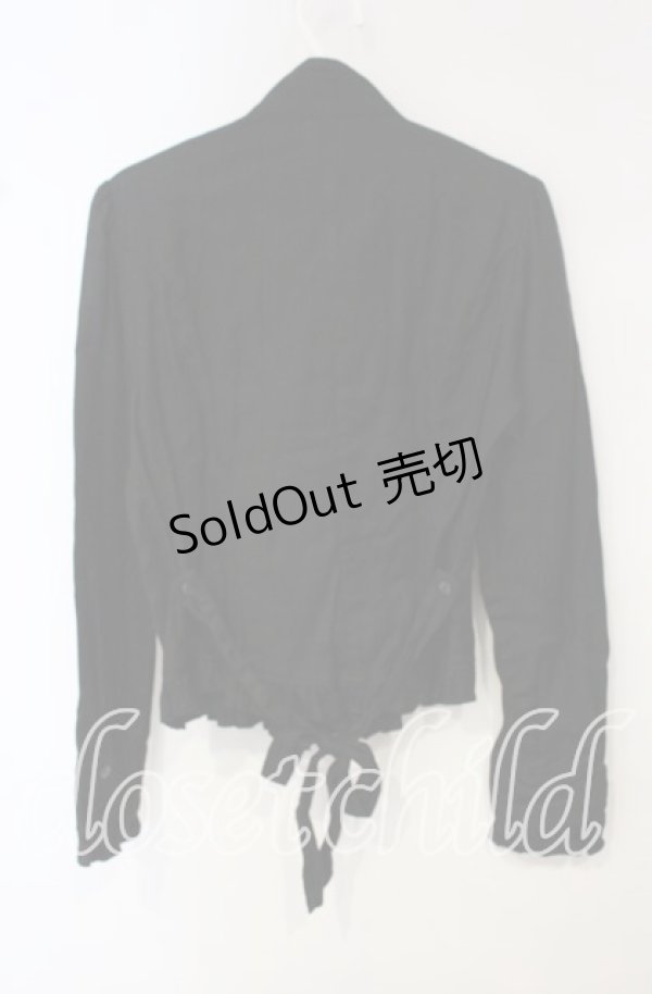 画像3: Innocent World / スタンドカラーブラウス M クロ O-25-10-14-110-IW-BL-OW-OS (3)