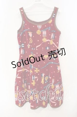 画像: MILK / ロイヤルデコレーションドレス  ワイン O-25-10-14-111-ML-OP-OW-OS