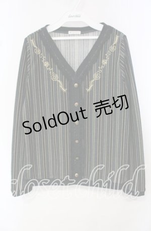 画像: axes femme / 刺繍入レジメカーデ風プルオーバー M グリーン O-25-10-14-113-AX-TO-OW-OS