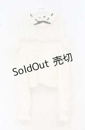 画像: Lily Merry / イモちゃん × Lily Merry胸元レースプルオーバー M オフシロ O-25-10-14-014-LO-TO-OW-OS
