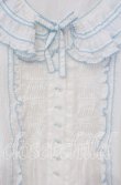 画像2: PINK HOUSE / ローンフリルブラウス  シロ×ミズイロ O-25-10-14-121-LO-BL-OW-OS (2)