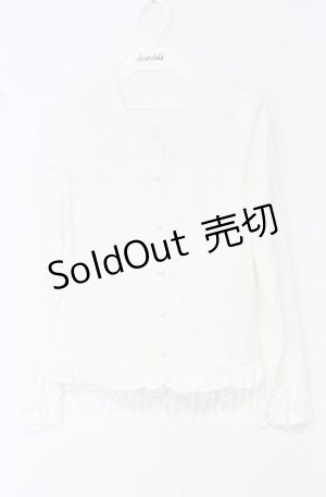 画像: DearMyLove / オーガンジー襟うさぎブラウス M シロ O-25-10-14-002-EL-BL-OW-OS