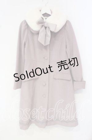 画像: axes femme POETIQUE / 裾レースデザインコート M ピンク O-25-10-14-137-AX-CO-OW-OS