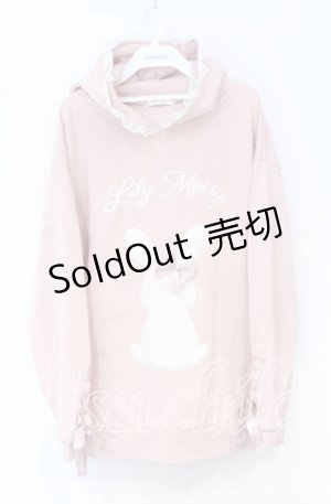 画像: Lily Merry / もえにゃコラボうさぎパーカー M ピンク O-25-10-14-018-LO-TO-OW-OS
