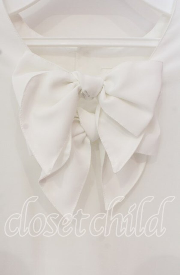 画像2: INGEBORG / リボン使いブラウス  シロ O-25-10-14-149-LO-BL-OW-ZT380 (2)