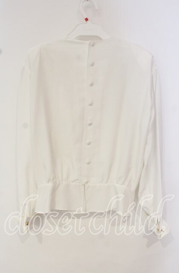 画像3: INGEBORG / リボン使いブラウス  シロ O-25-10-14-149-LO-BL-OW-ZT380 (3)