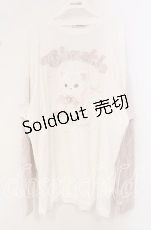 画像: Ank Rouge / ネコちゃんドッキングTe  シロ×ピンク O-25-10-14-151-CA-TO-IG-OS