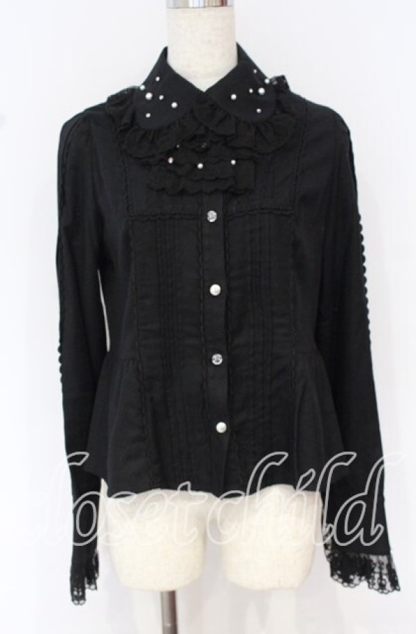 画像1: Angelic Pretty / 宝石ブラウス（2024）  クロ O-25-10-14-019-AP-BL-IG-OS (1)