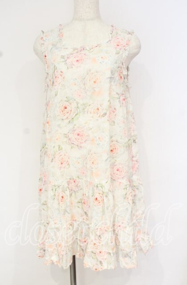 画像1: PINK HOUSE / シャビーローズ チュニック  オフ×パステル O-25-10-14-021-LO-OP-IG-ZT395 (1)