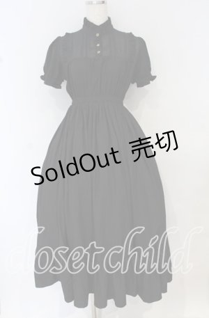 画像: Dolly+Delly / ヨーク半袖ワンピース  クロ O-25-10-14-022-EL-OP-IG-OS