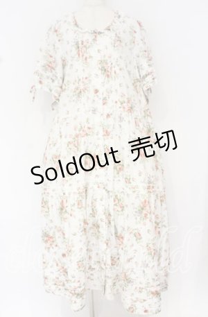 画像: PINK HOUSE / バラの騎士プリントワンピース【お直しあり】  シロ O-25-10-14-032-LO-OP-IG-OS