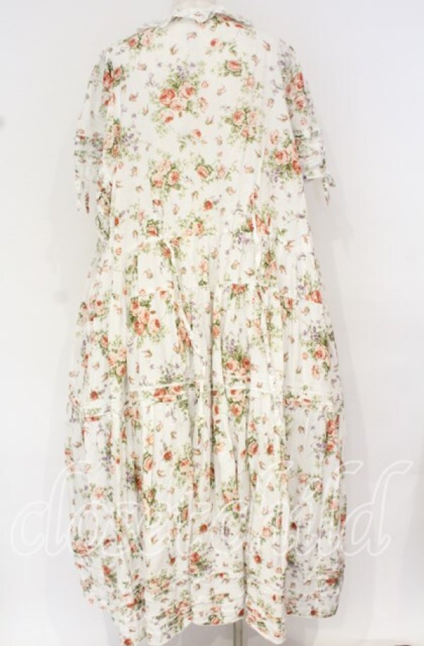 画像4: PINK HOUSE / バラの騎士プリントワンピース【お直しあり】  シロ O-25-10-14-032-LO-OP-IG-OS (4)