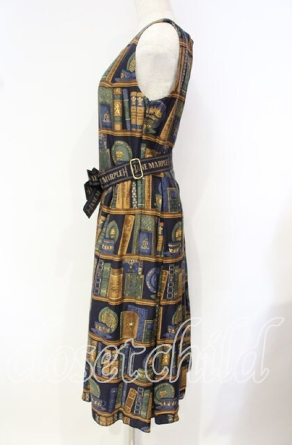 画像3: Jane Marple / Royal library スクエアドレス  ネイビー O-25-10-16-039-JM-OP-YM-OS (3)