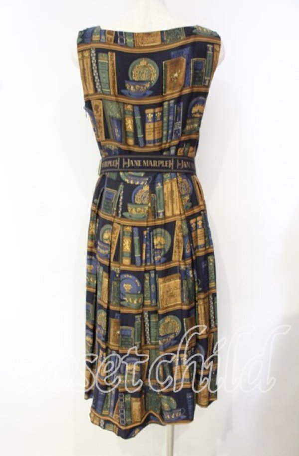 画像4: Jane Marple / Royal library スクエアドレス  ネイビー O-25-10-16-039-JM-OP-YM-OS (4)