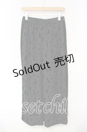 画像: Jane Marple / Queen Aliceトラックパンツ M クロ O-25-10-16-043-JM-PA-IG-ZT43