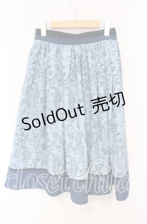 画像: axes femme POETIQUE / 不思議の国のアリススカート M ブルー O-25-10-16-050-AX-SK-OW-OS