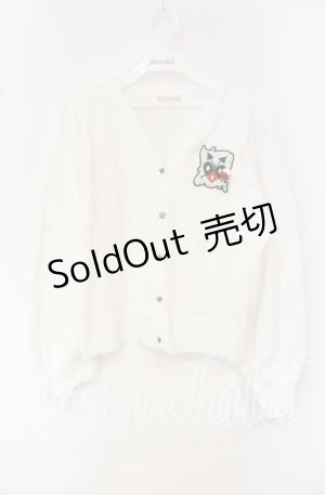 画像: axes femme POETIQUE / ふしぎの国のアリス/カーディガン M シロ O-25-10-16-068-AX-TO-OW-OS