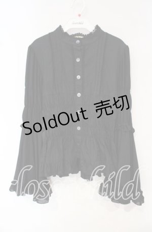 画像: ATELIER PIERROT / エターナルブラウス  ブラック O-25-10-16-080-EL-BL-OW-OS