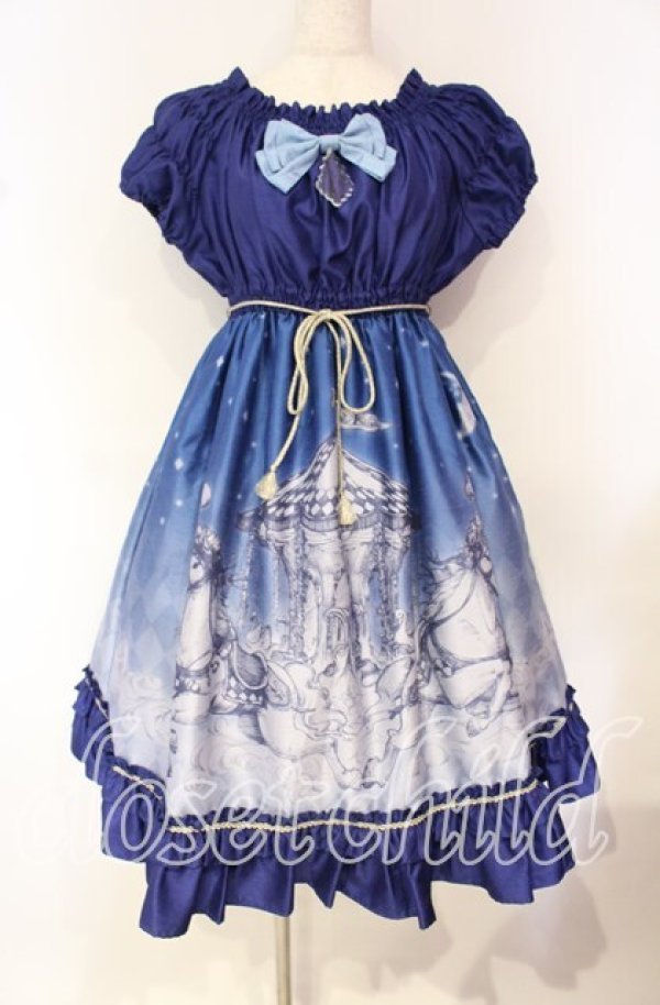 画像1: Enchantlic Enchantilly / Phantom Night Babydoll 夜空のワンピース  ブルー O-25-10-16-010-LO-OP-OW-OS (1)