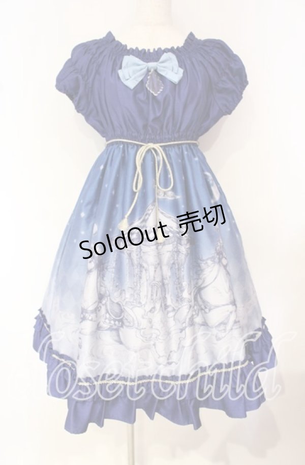 画像1: Enchantlic Enchantilly / Phantom Night Babydoll 夜空のワンピース  ブルー O-25-10-16-010-LO-OP-OW-OS (1)
