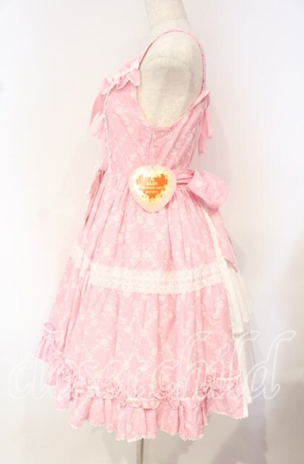 画像4: BABY,THE STARS SHINE BRIGHT / ミラベル〜Rosy Memory〜ジャンパースカート  ピンク O-25-10-16-012-BA-OP-OW-OS (4)