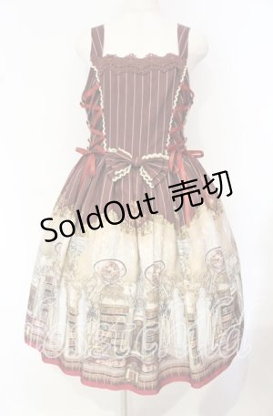 画像: LIEF / アンジェリカライブラリージャンパースカート M ワイン O-25-10-16-016-LO-OP-OW-OS