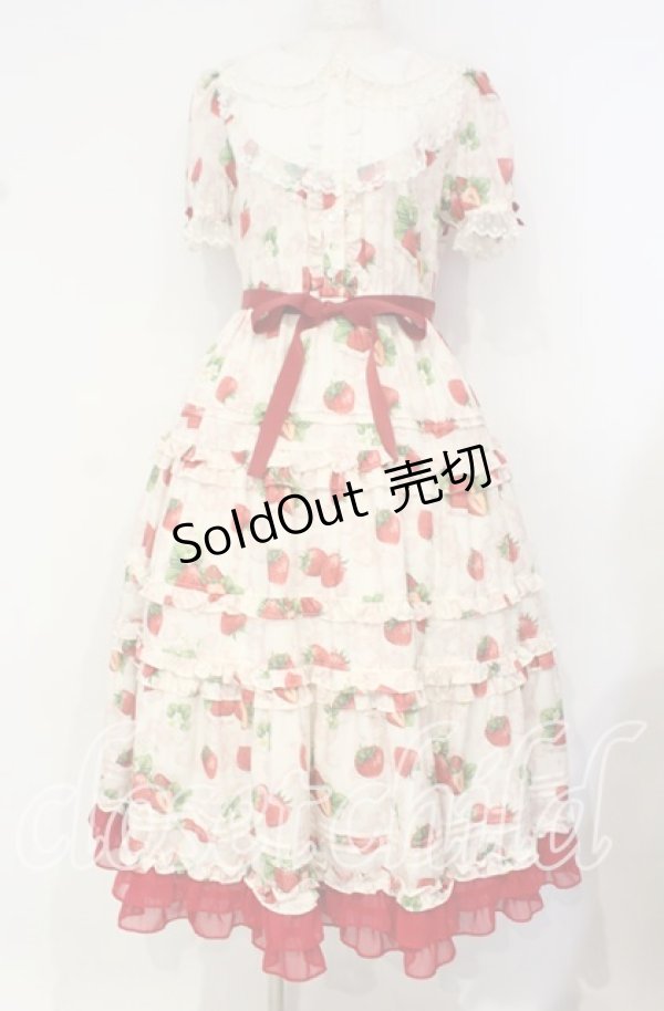 画像1: Emily Temple cute / Dear Strawberry Anniversaryドレス  アイボリー O-25-10-16-022-ET-OP-OW-OS (1)