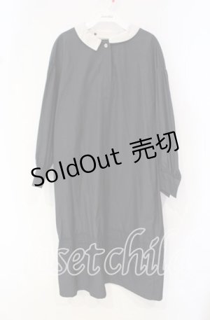 画像: Jane Marple Dans Le Salon / Compact cloth tablier dress　ドレス M ネイビー O-25-10-18-038-JM-OP-IG-OS