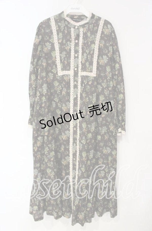 画像1: Jane Marple / FOREST DELIGHTSガーデンドレス M ブラウン O-25-10-18-039-JM-OP-IG-ZT391 (1)