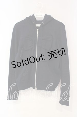 画像: 【SALE】Jane Marple / リボンヨークのパーカー  ネイビー O-25-10-18-041-JM-TO-IG-ZT079