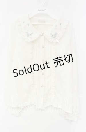画像: axes femme POETIQUE / 襟花刺繍ブラウス  オフ O-25-10-18-044-AX-BL-IG-OS