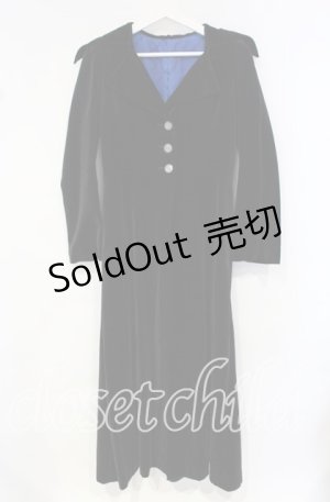 画像: Moi-meme-Moitie / 別珍伯爵コート  ブラック O-25-10-18-049-MO-CO-OW-OS